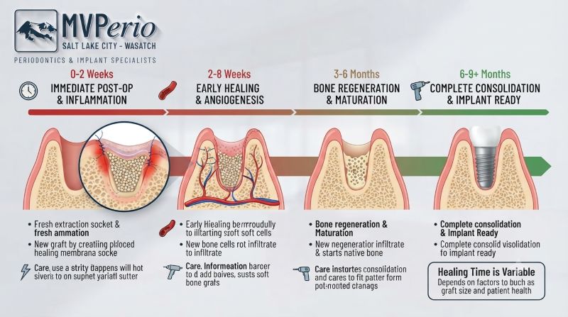 dental bone graft healing time